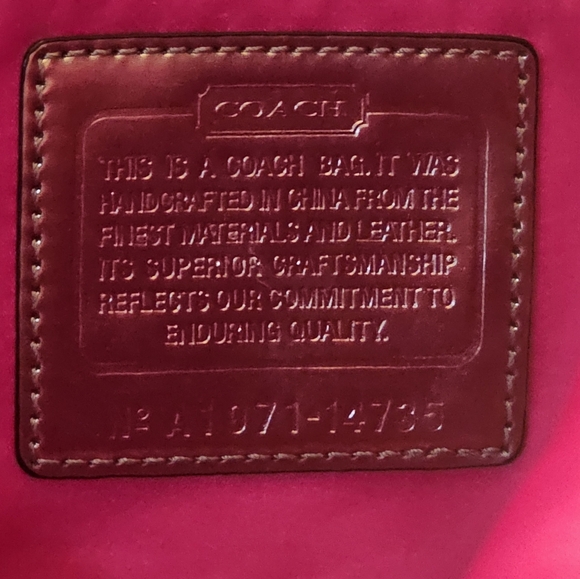 COACH "POPPY" LRG  BAG/WALLET - Picture 5 of 11